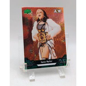 2023 Upper Deck AEW Jamie Hayter #51 Green Pyro Parallel 180 /349 Wrestling Card